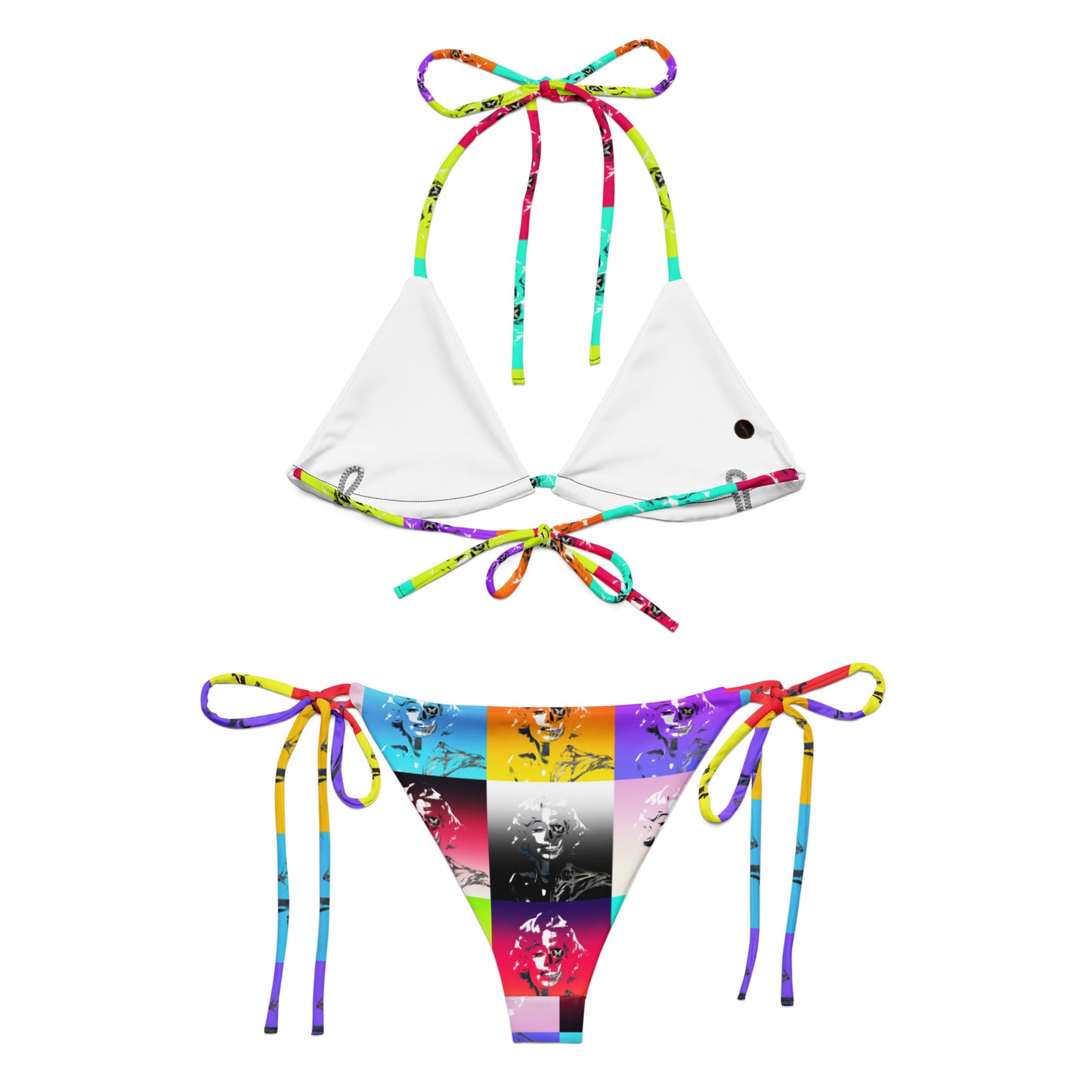 Marilyn Monroe Collage String Bikini