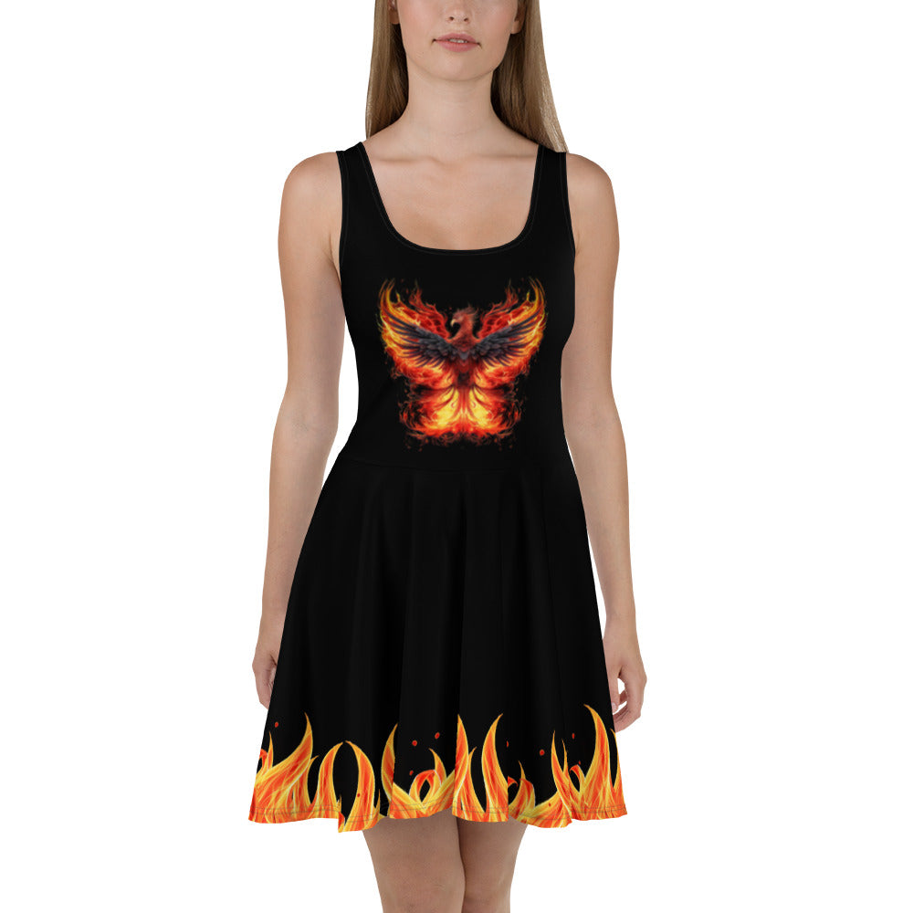 Phoenix Rising Skater Dress