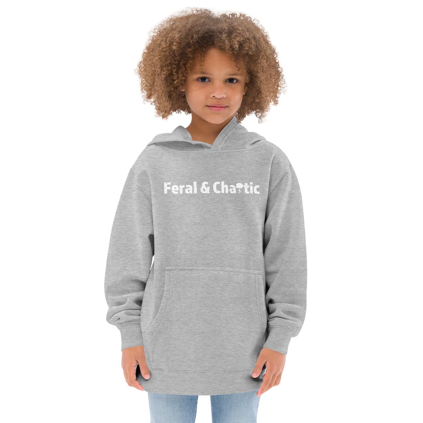 Feral & Chaotic Kids Fleece Hoodie