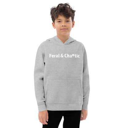 Feral & Chaotic Kids Fleece Hoodie