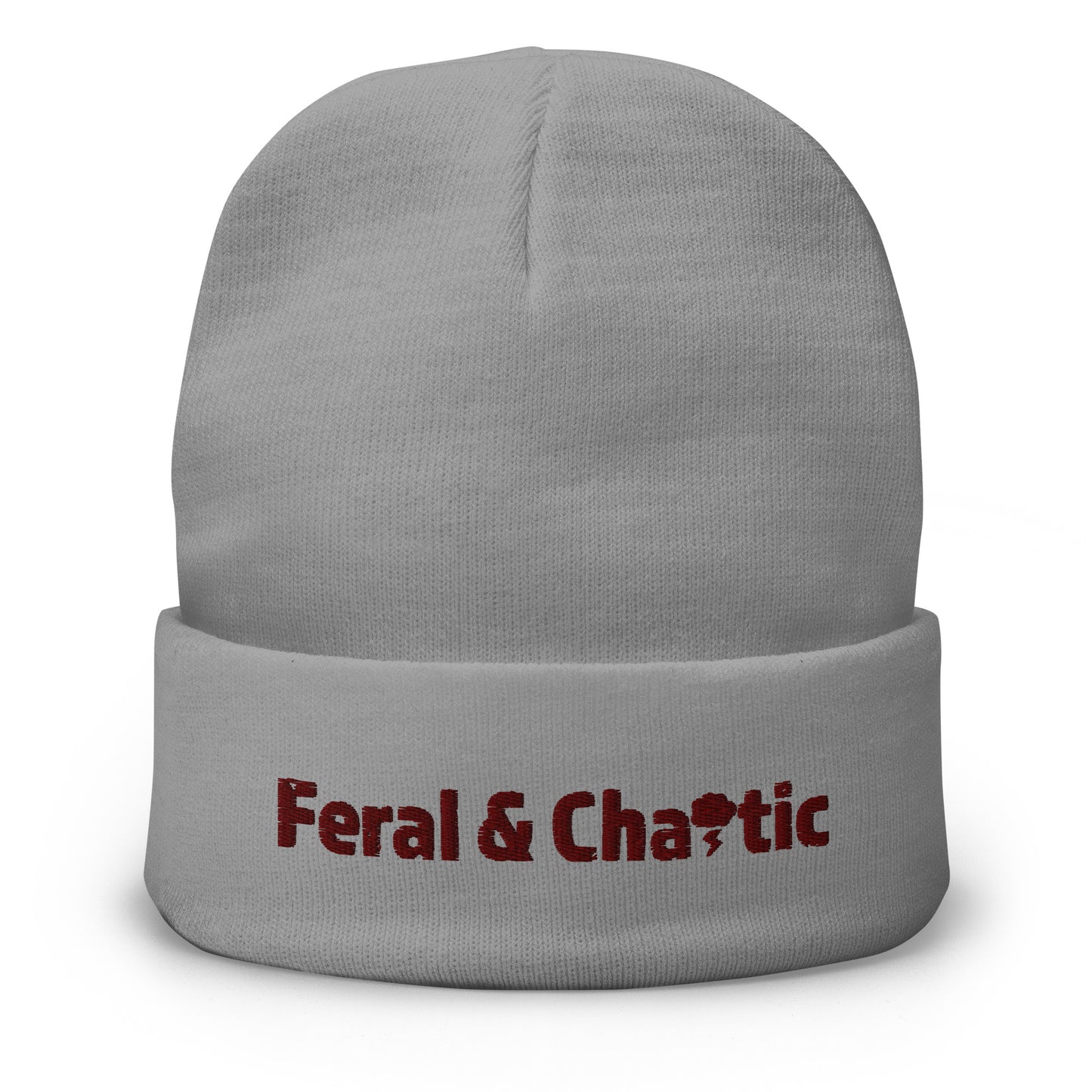 Feral & Chaotic Embroidered Beanie