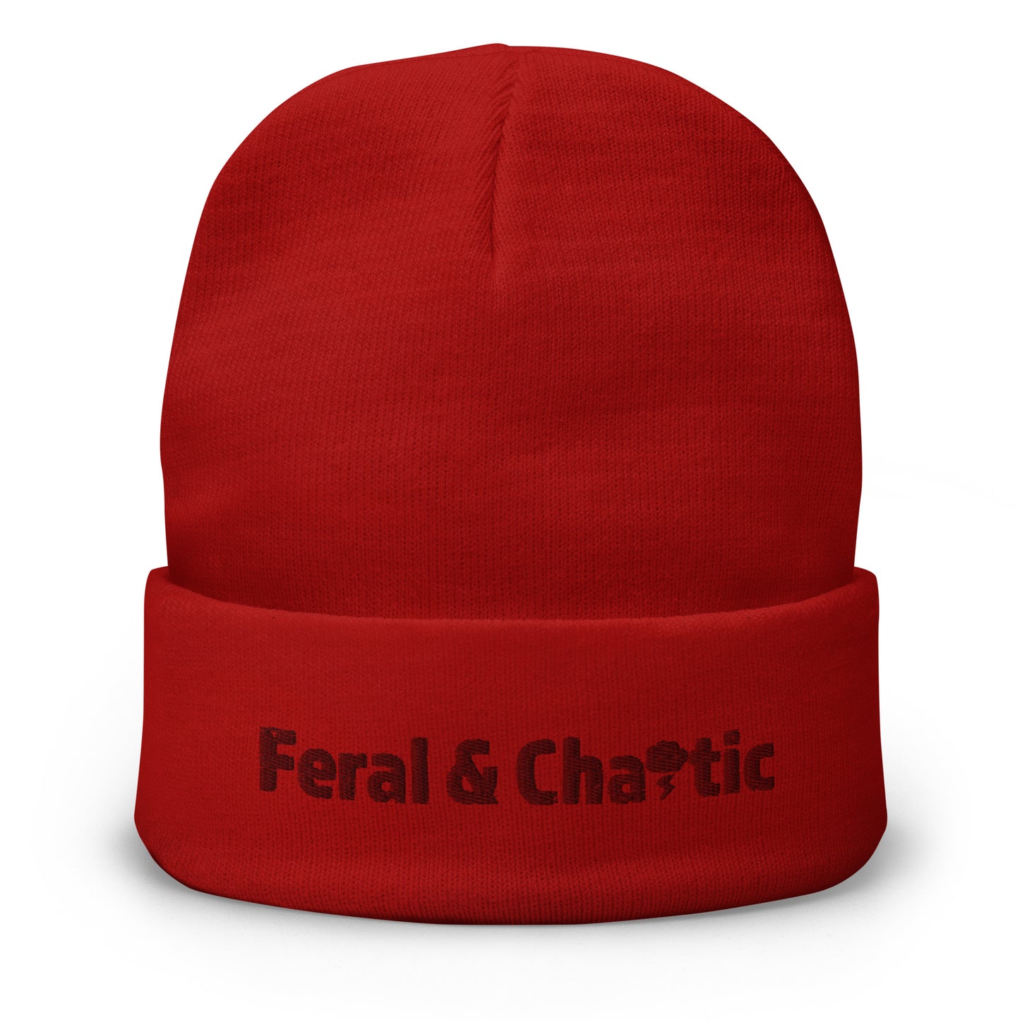 Feral & Chaotic Embroidered Beanie