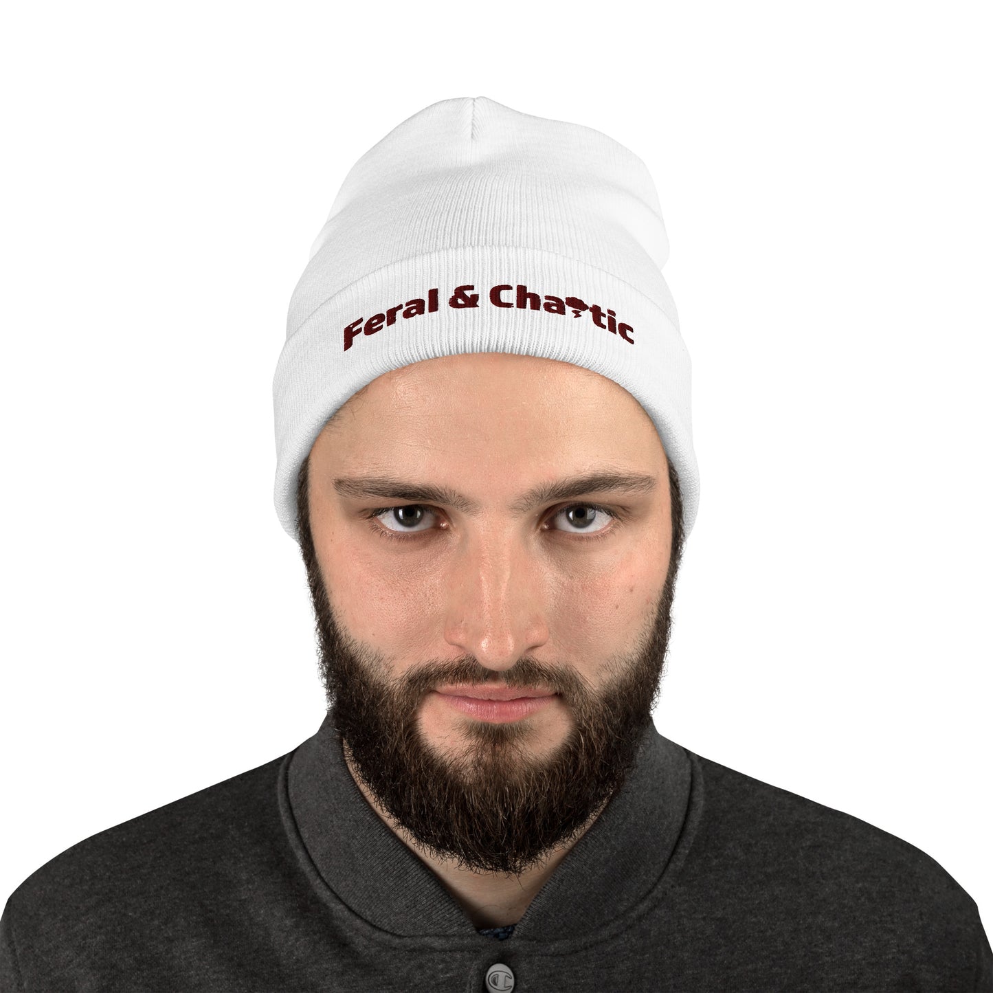 Feral & Chaotic Embroidered Beanie