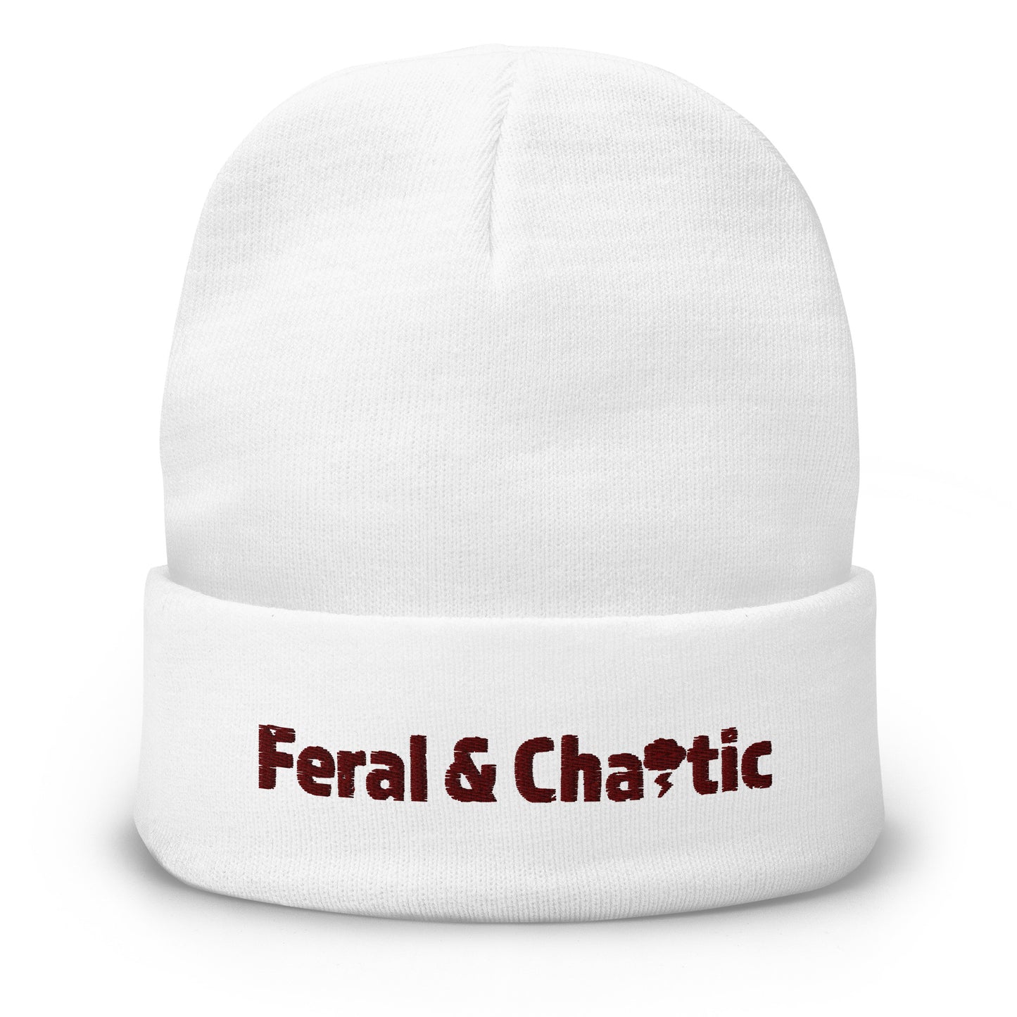 Feral & Chaotic Embroidered Beanie